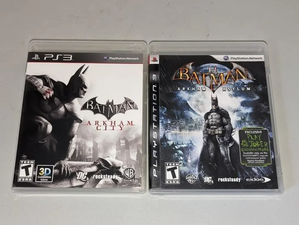 PlayStation 3 PS3 Batman Arkham City Arkham Asylum -082310